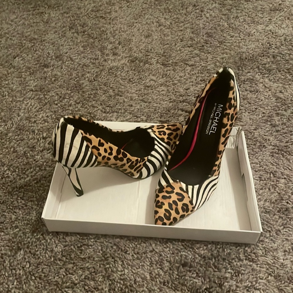 Animal print heels